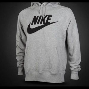 Grey and Black Nike sports pullover